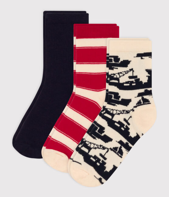 Lot de 3 paires de chaussettes port en jersey de coton enfants variante 1