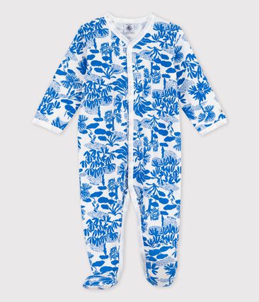 PETIT BATEAU - Dors-bien bébé imprimé végétal en coton