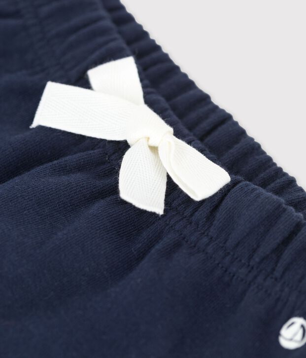 Pantalon en jersey &eacute;pais b&eacute;b&eacute; bleu