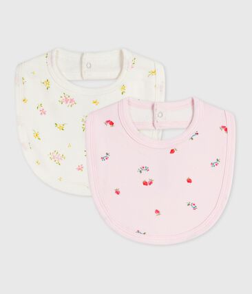 Lot de bavoirs bébé en coton imprimé fleuri