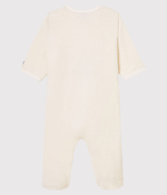 Surpyjama bébé en polaire blanc MARSHMALLOW