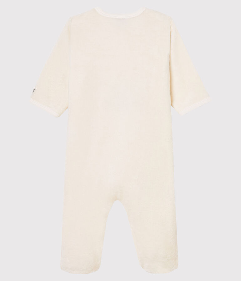 Surpyjama b&eacute;b&eacute; en polaire blanc MARSHMALLOW
