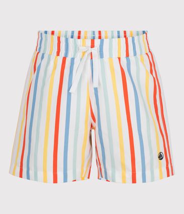 Short de bain enfant à rayures