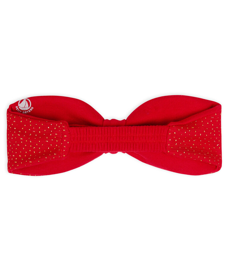 Bandeau b&eacute;b&eacute; fille rouge TERKUIT/jaune OR CN
