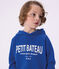 Sweatshirt &agrave; capuche enfant en coton bleu PERSE