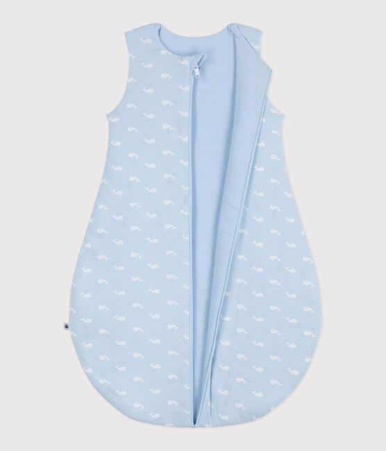 Gigoteuse bébé en coton imprimé baleine TOG 2.5 bleu TOUDOU/blanc MARSHMALLOW