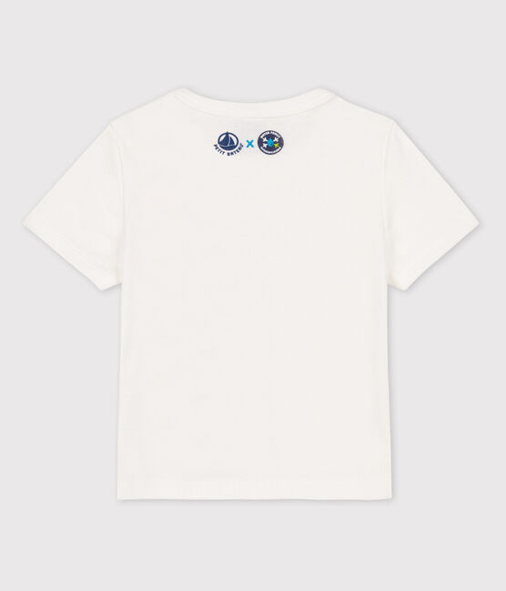 Tee-shirt Bébé Petit Bateau x Water Family blanc MARSHMALLOW