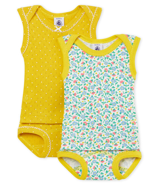 Duo de bodies-culottes 2 en 1 bébé fille variante 1
