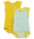 Duo de bodies-culottes 2 en 1 bébé fille