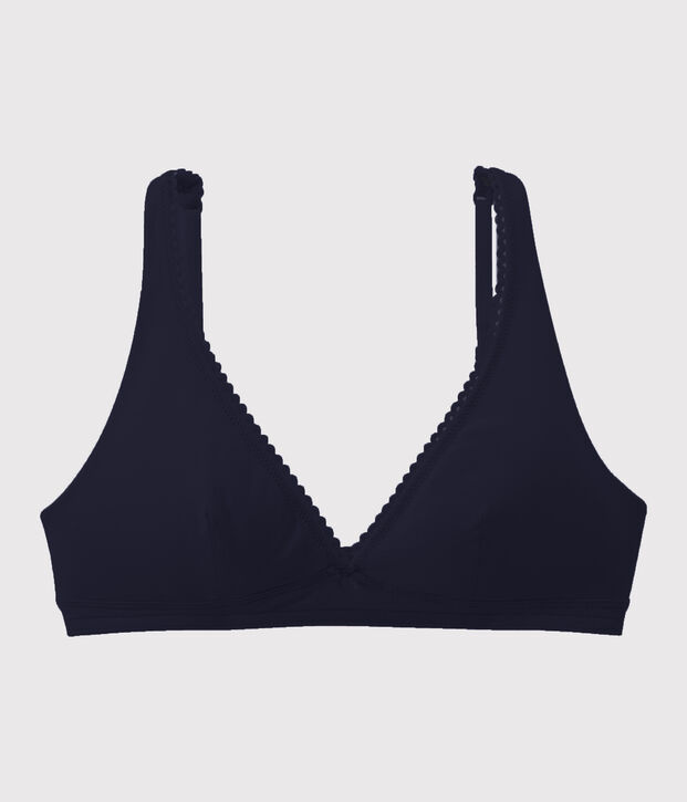 Soutien-gorge uni Femme bleu marine