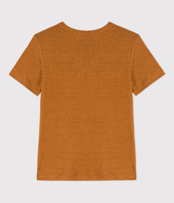 Tee-shirt L'ICONIQUE en lin Femme marron TOAST
