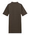 Robe femme rayée manches courtes en jersey lourd bleu SMOKING/marron BRINDILLE