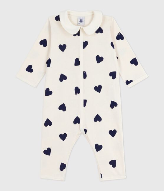 Pyjama bébé en coton sans pieds imprimé bleu MILK/ SOIR