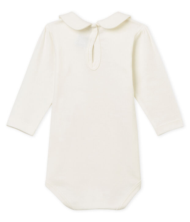 Body col Claudine b&eacute;b&eacute; fille blanc