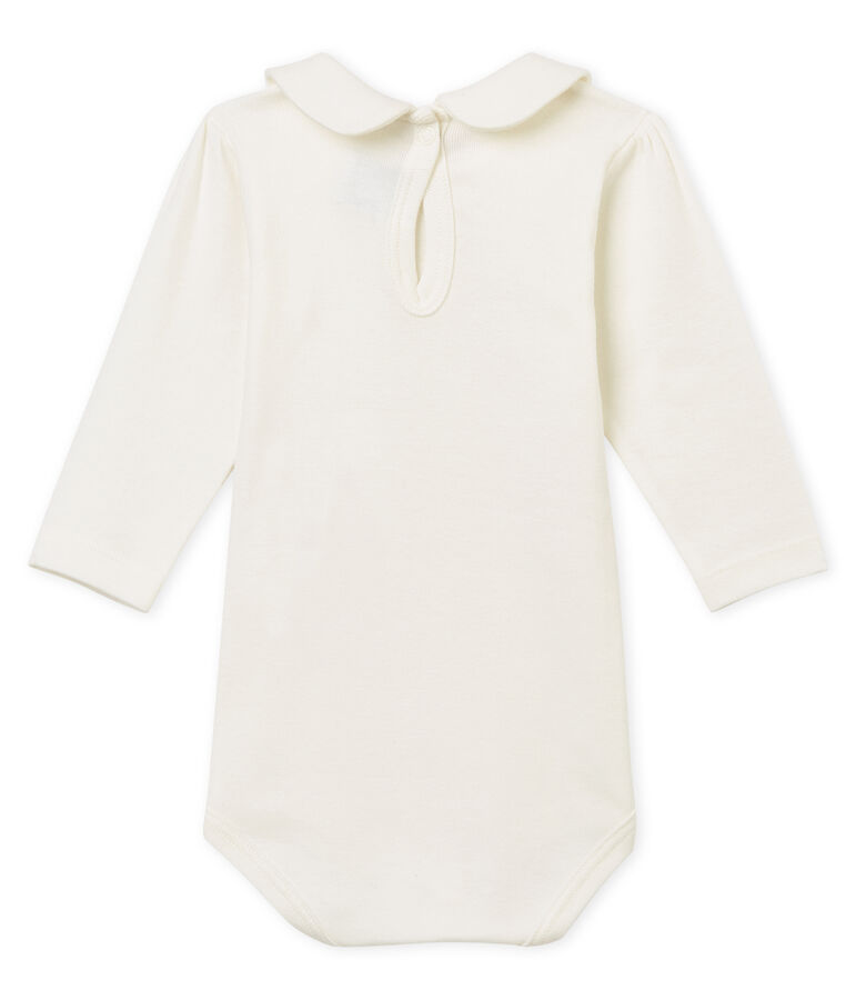 Body col Claudine b&eacute;b&eacute; fille blanc