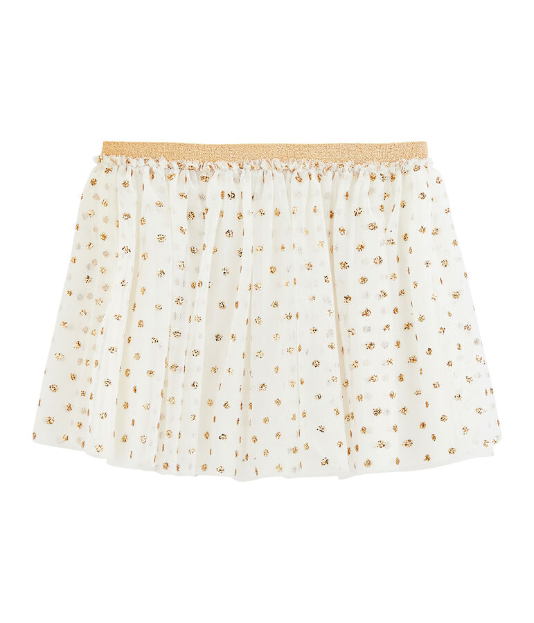 Jupe enfant fille blanc/jaune