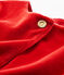 Cardigan bébé fille en maille velours rouge TERKUIT