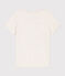 Tee-shirt manches courtes en coton enfant fille beige MONTELIMAR CHINE