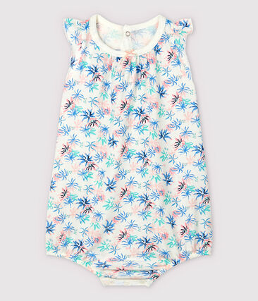PETIT BATEAU - Combicourt anémones bébé fille en jersey fin
