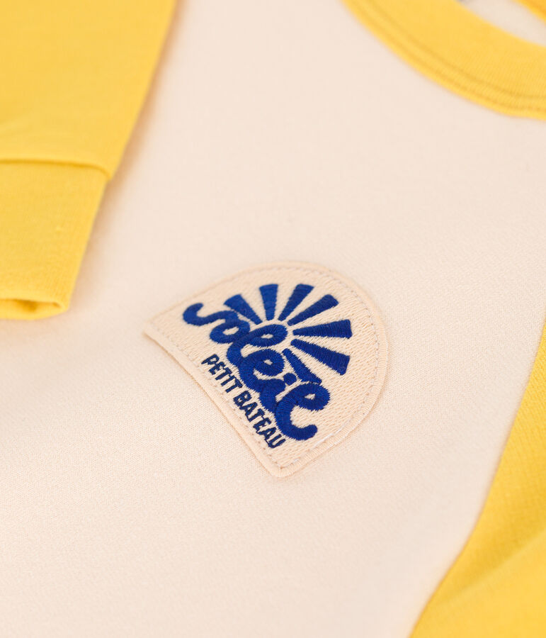 Sweatshirt en molleton l&eacute;ger enfant jaune AVALANCHE/ NECTAR