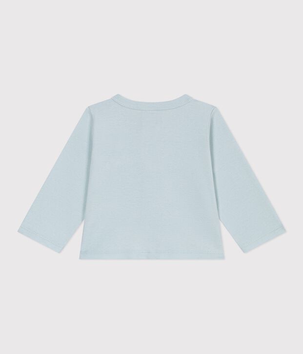 Cardigan b&eacute;b&eacute; en coton uni vert clair