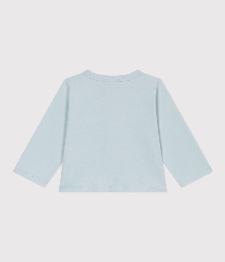Cardigan b&eacute;b&eacute; en coton uni bleu