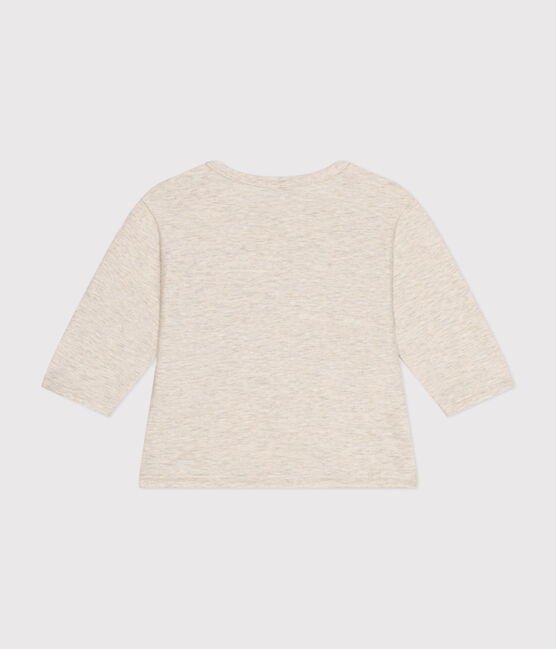 Tee-shirt manches longues en jersey fin bébé beige MONTELIMAR CHINE