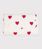 Tapis à langer en coton bébé blanc MARSHMALLOW/rouge TERKUIT