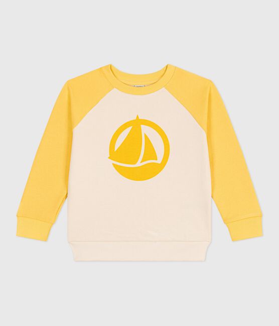 Sweatshirt enfant mixte en coton ORGE/ MULTICO