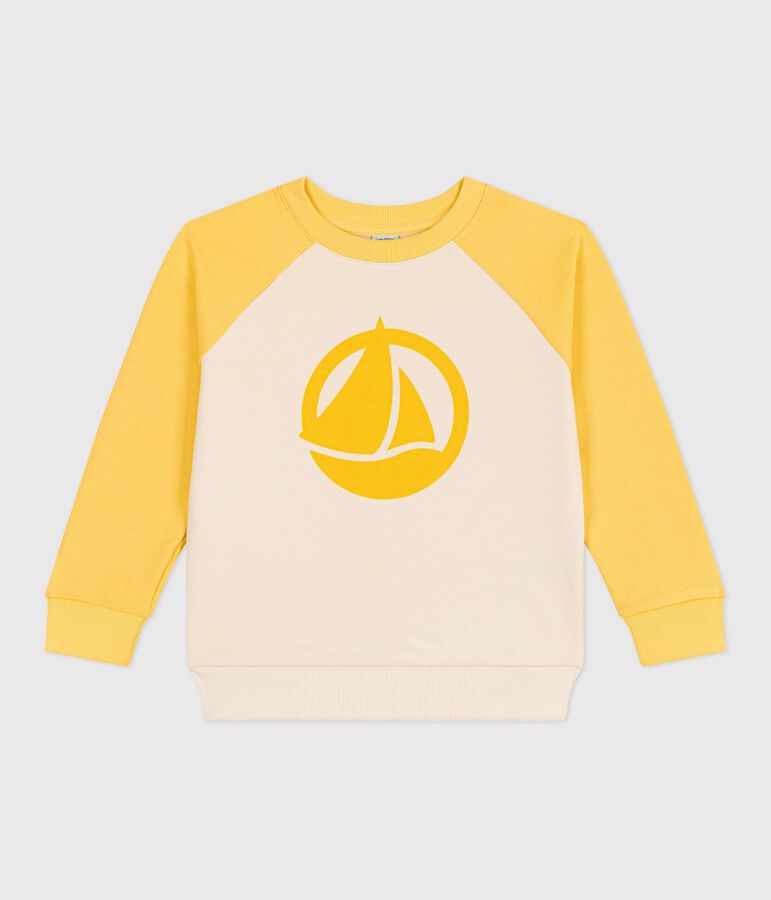 Sweatshirt enfant mixte en coton ORGE/ MULTICO