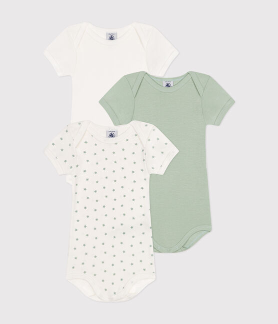 Lot de 3 bodies manches courtes en coton bébé variante 1