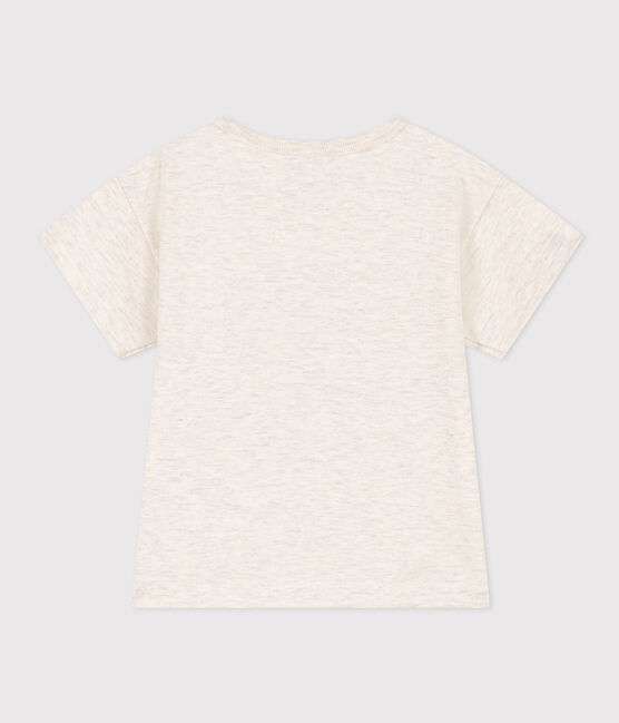 Tee-shirt manches courtes en jersey bébé beige MONTELIMAR CHINE