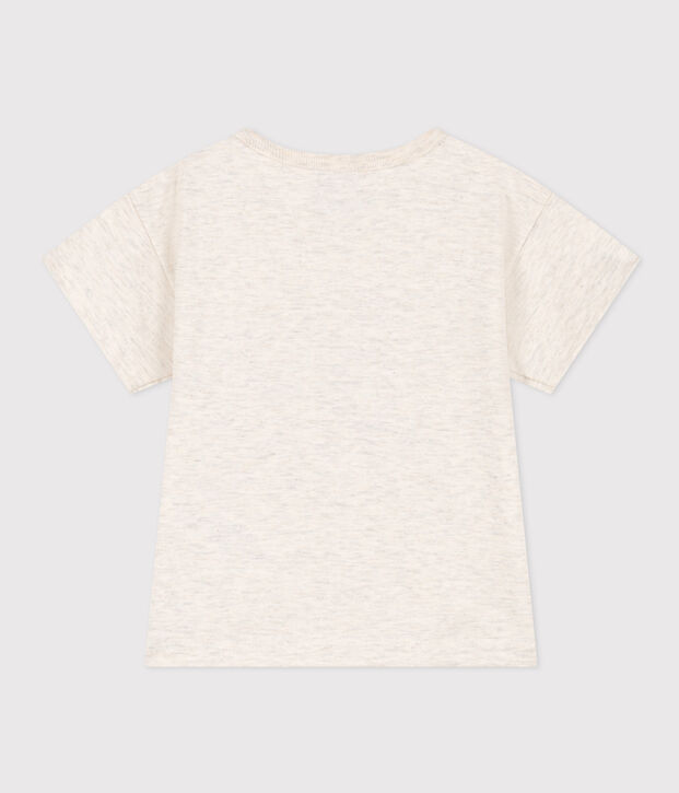 Tee-shirt manches courtes en jersey b&eacute;b&eacute; beige