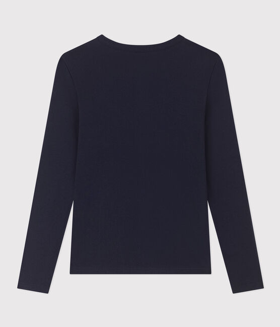 Tee-shirt L'ICONIQUE col rond en coton Femme bleu SMOKING