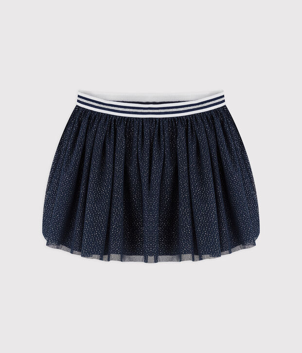 Jupe en tulle enfant fille bleu/gris