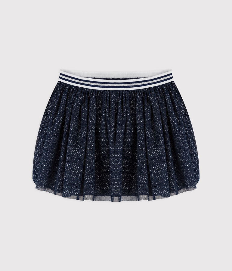 Jupe en tulle enfant fille bleu/gris