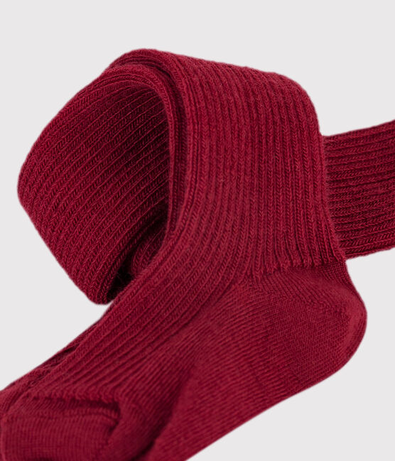 Collant bébé en laine AMARANTE