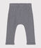 Pantalon en coton bio bébé bleu SMOKING/blanc MARSHMALLOW
