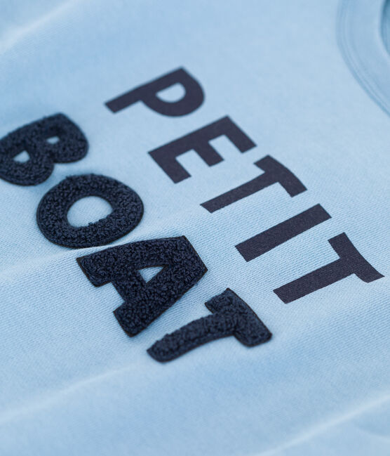 Sweatshirt imprimé en molleton enfant fille / garçon bleu AZUL
