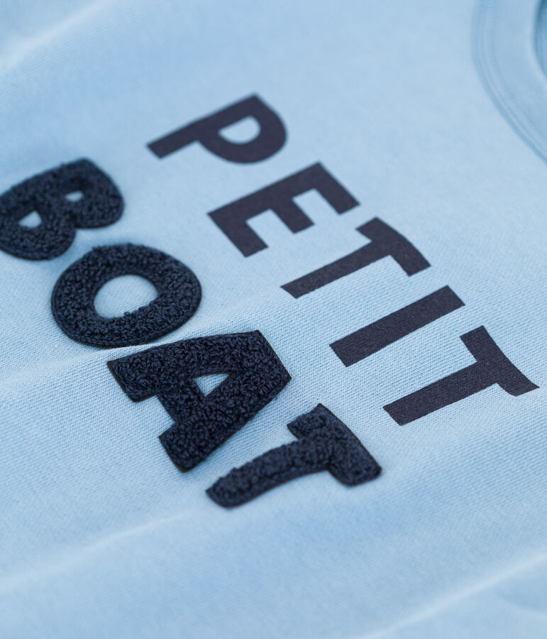 Sweatshirt imprim&eacute; en molleton enfant fille / gar&ccedil;on bleu AZUL