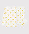 Pyjama imprimé cœurs jaunes en tubique enfant blanc MARSHMALLOW/jaune OCRE