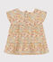 Robe manches courtes en popeline bébé blanc AVALANCHE/ MULTICO