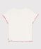 Tee-shirt enfant manches courtes en coton &eacute;cru