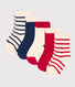 Lot de 5 paires de chaussettes rayures bébé