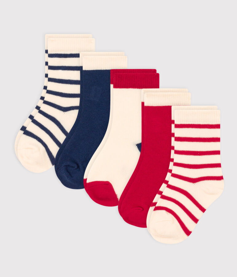Lot de 5 paires de chaussettes rayures b&eacute;b&eacute; variante 1