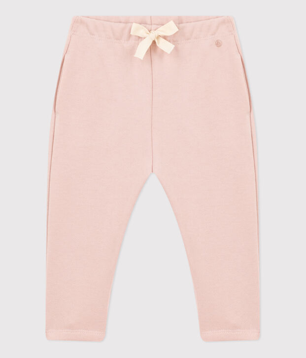 Pantalon en molleton b&eacute;b&eacute; rose