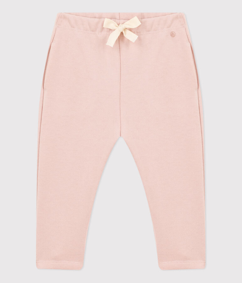 Pantalon en molleton b&eacute;b&eacute; rose