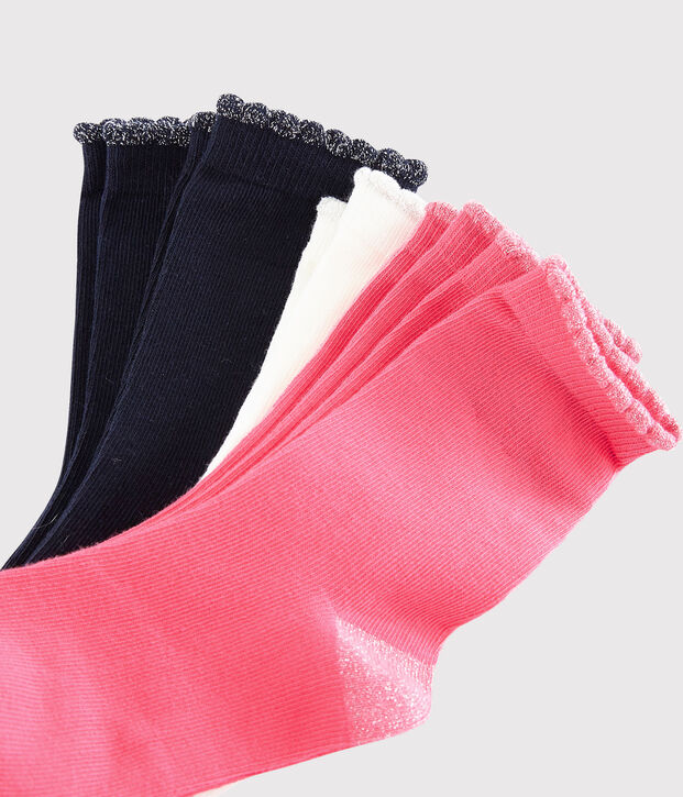 Lot de paires de chausettes fille multicouleur