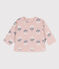 Sweatshirt b&eacute;b&eacute; en molleton imprim&eacute; fleuri rose/multicouleur
