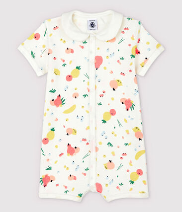 PETIT BATEAU - Combicourt fruits bébé fille en coton